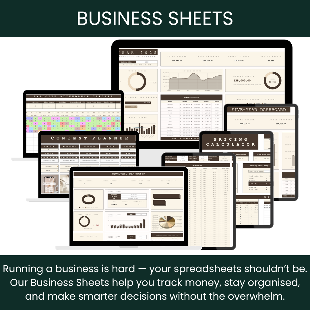 Business Sheets