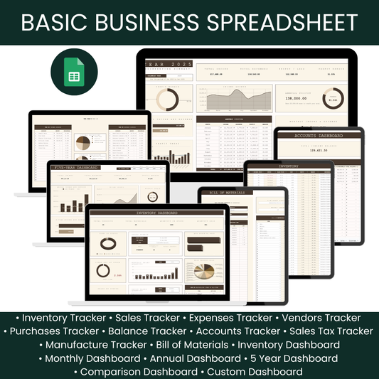[BUNDLE] Basic Business Spreadsheet